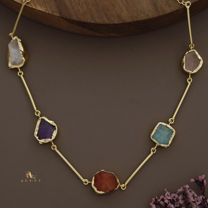 Nehal Raw Stone Short Neckpiece