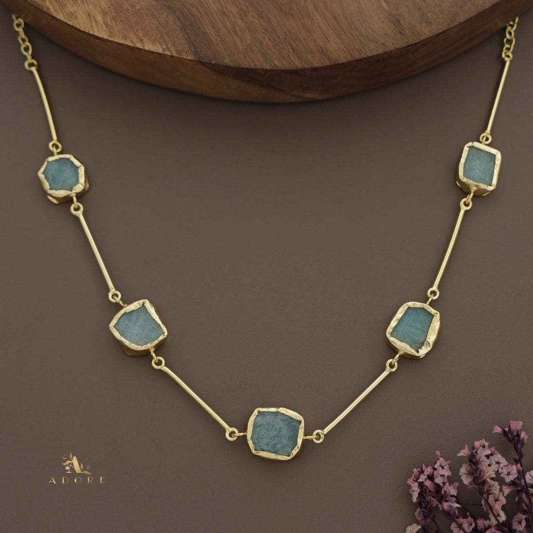 Nehal Raw Stone Short Neckpiece