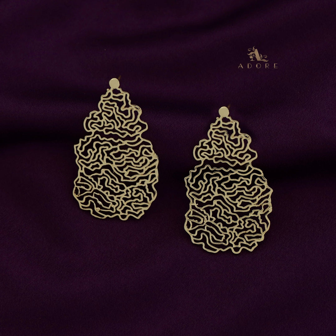 Odeza Golden Alga Earring