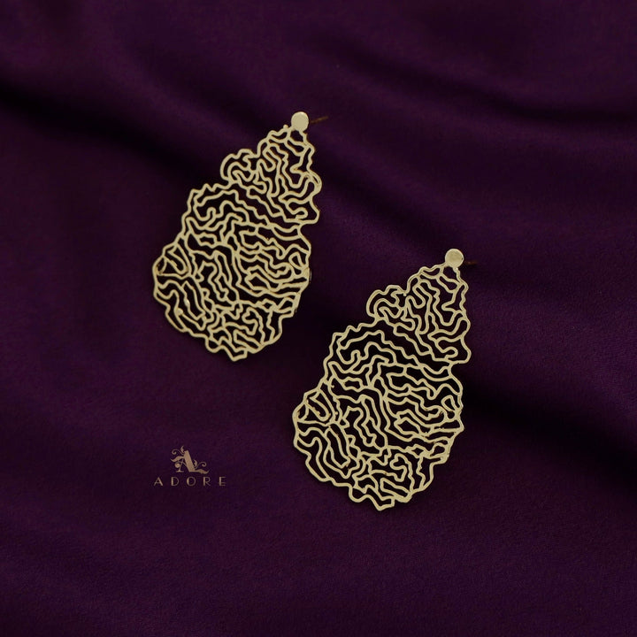 Odeza Golden Alga Earring