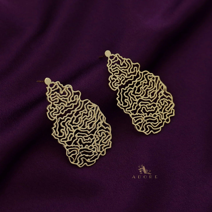 Odeza Golden Alga Earring