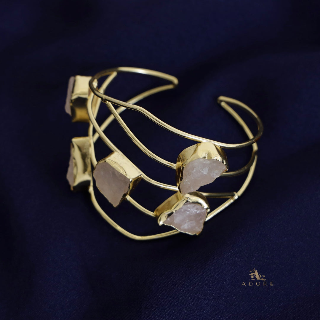 Golden 5 Raw Stone Bangle