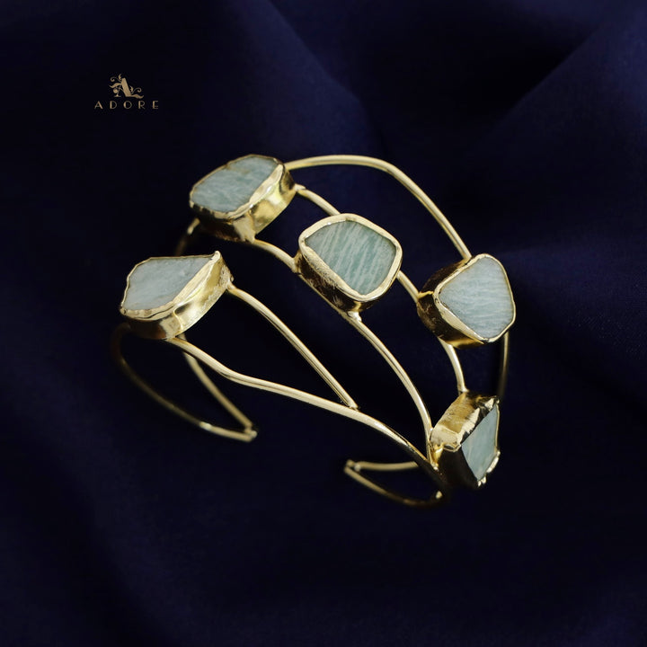 Golden 5 Raw Stone Bangle