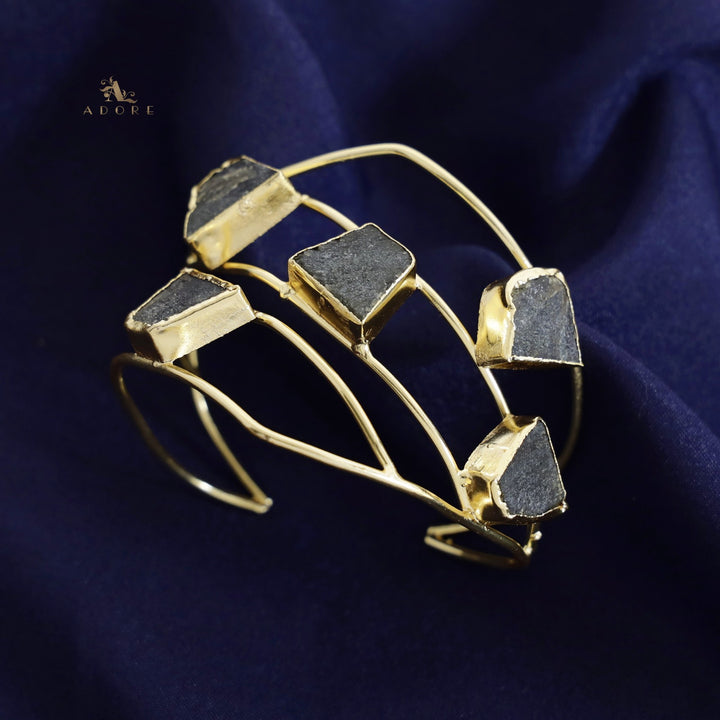 Golden 5 Raw Stone Bangle