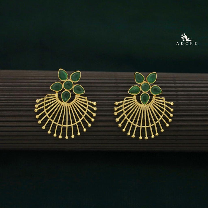 Golden Flower Lea Earrings