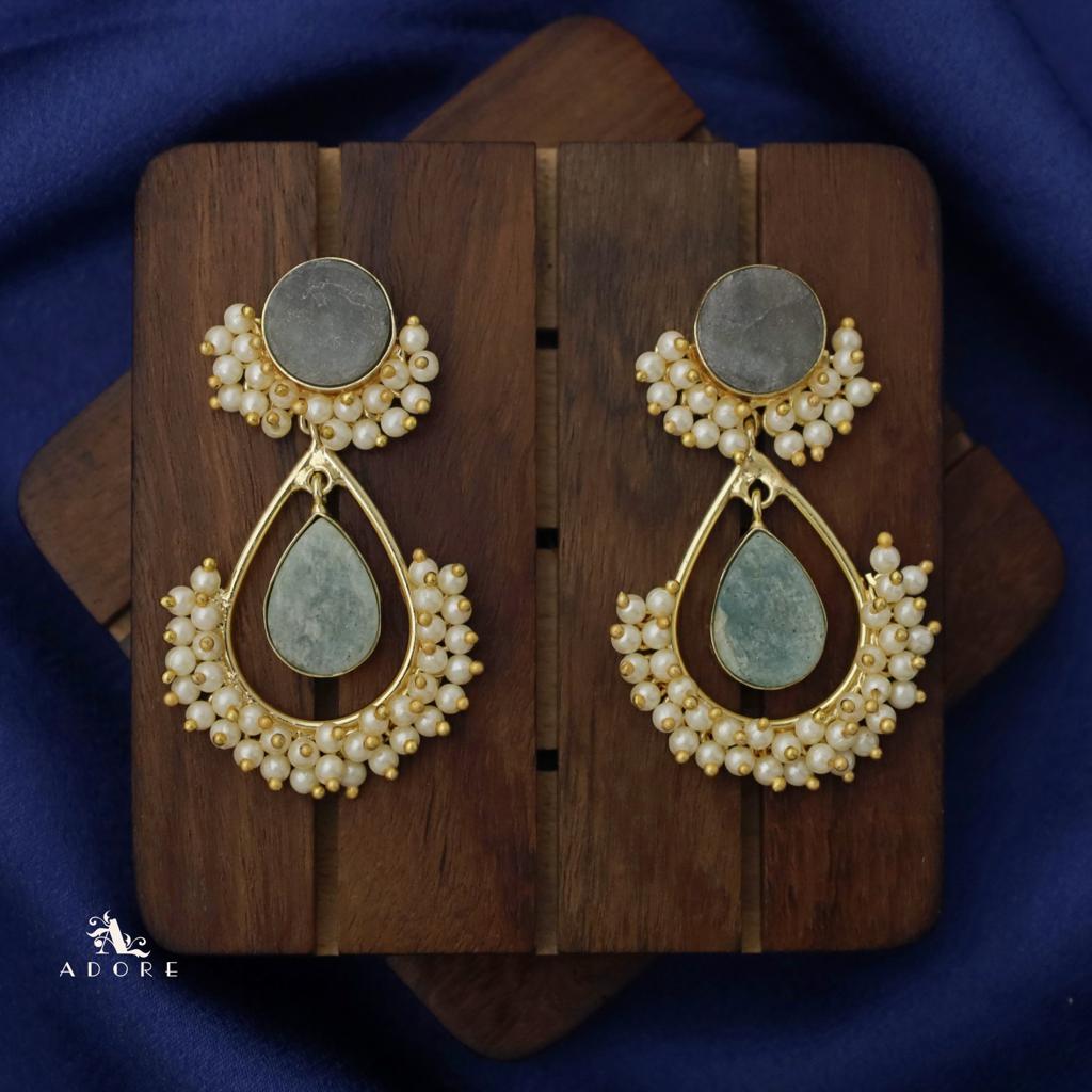 Adore - Raw Stone Angelic Earrings (Colour Options)