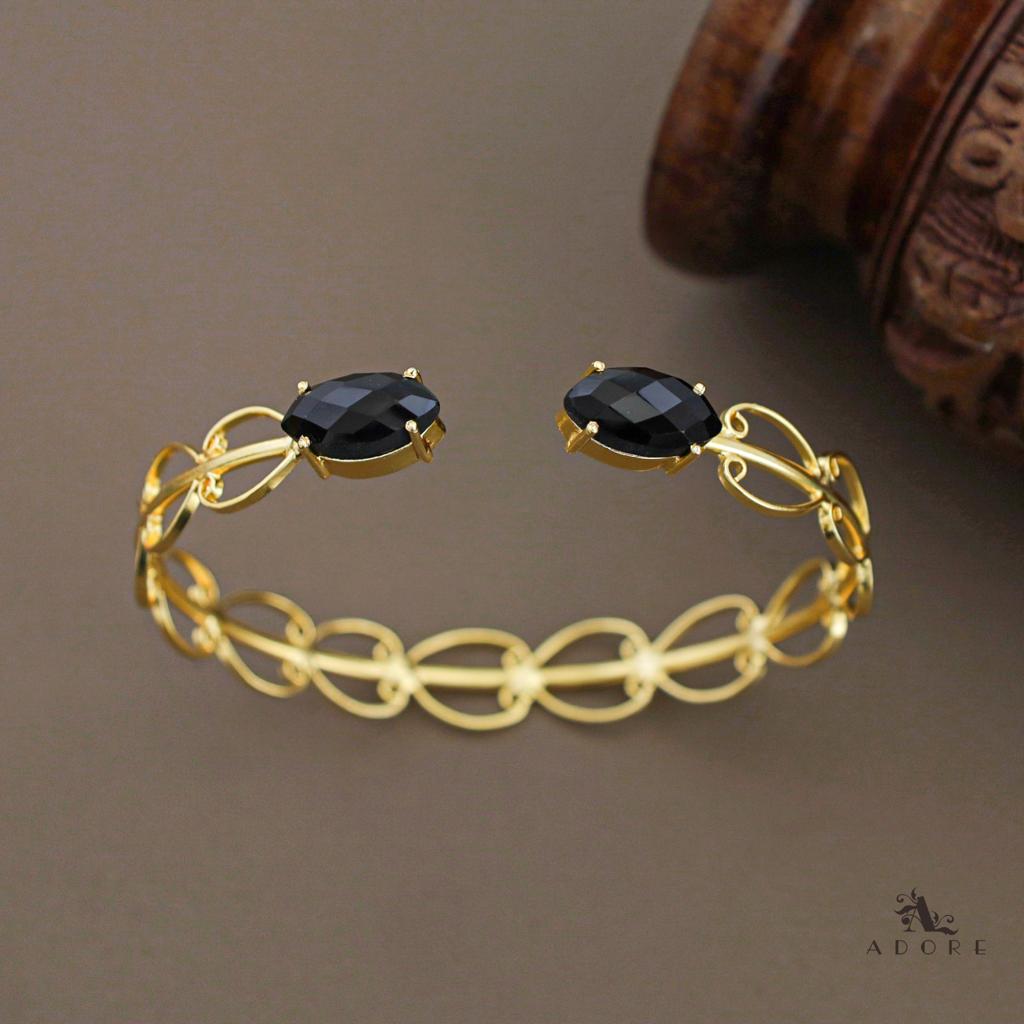 Thanu Glossy Dual Ellipse Bangle