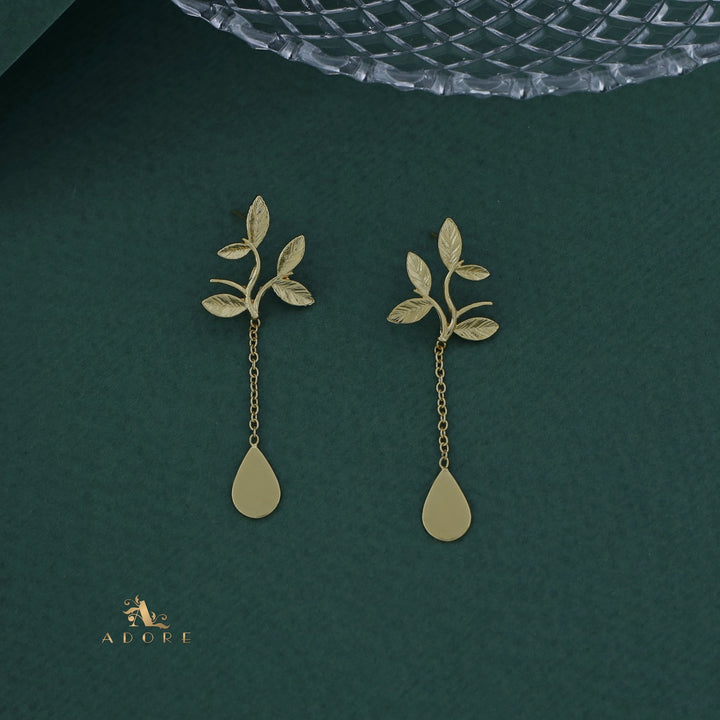 Ivanka Chainy  Five Leaf Earring