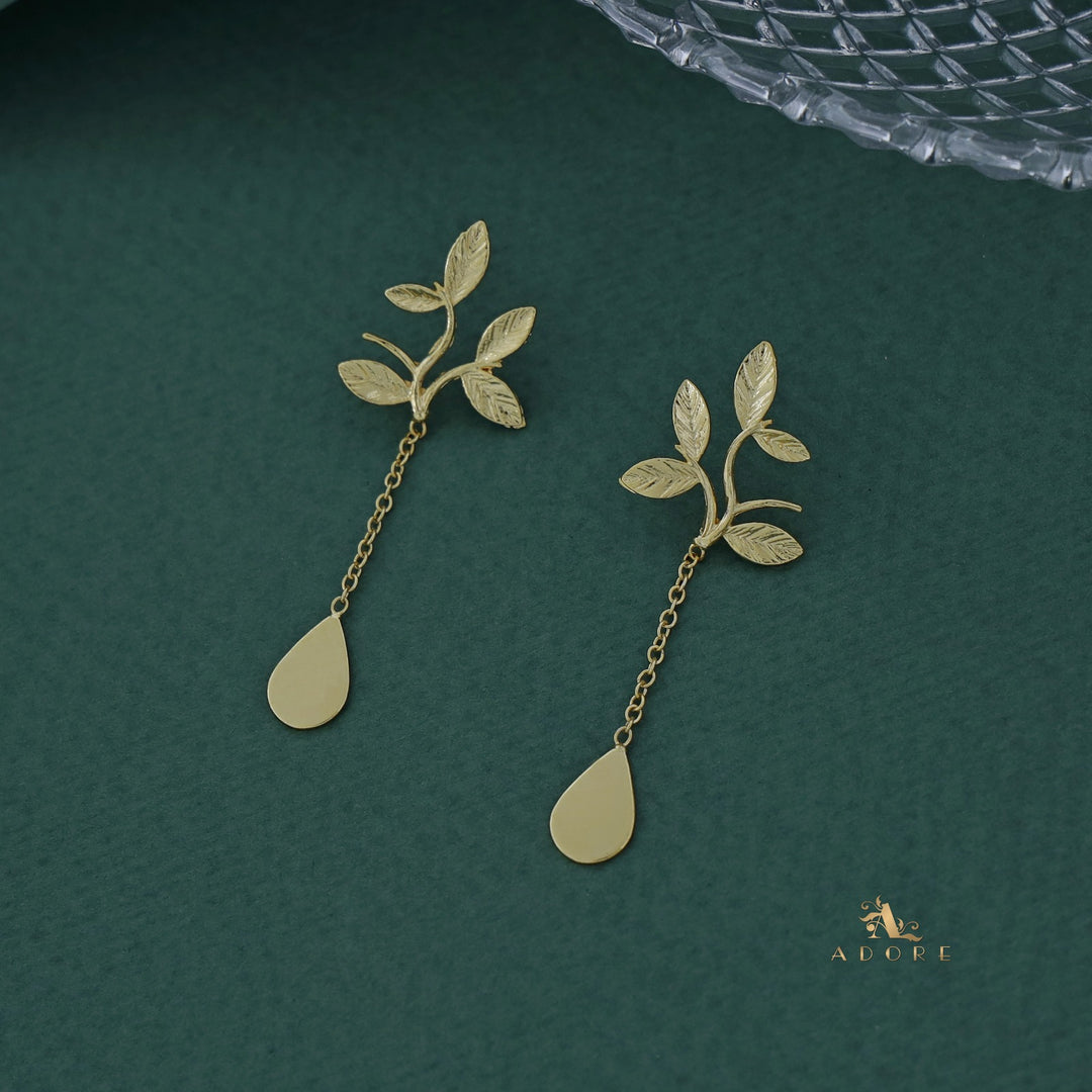 Ivanka Chainy  Five Leaf Earring