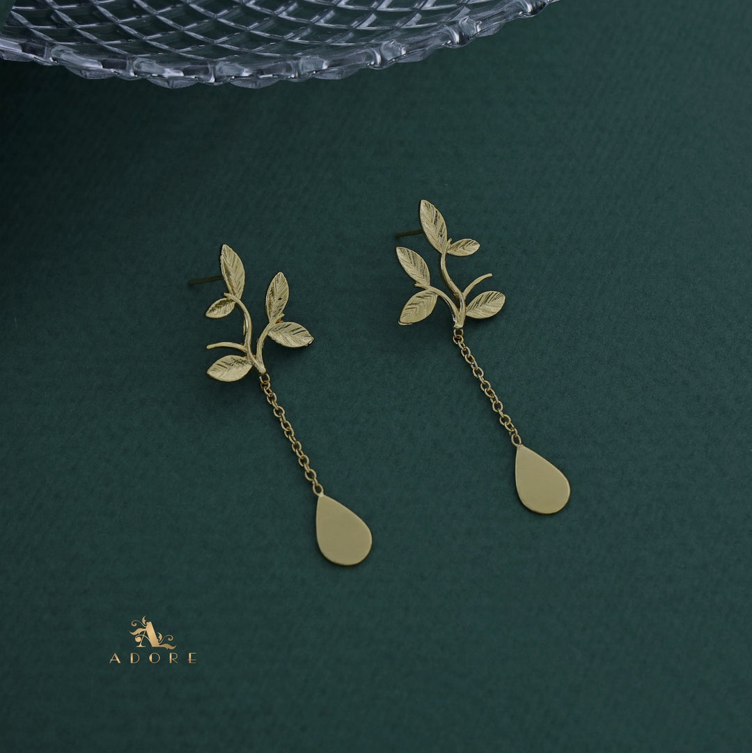 Ivanka Chainy  Five Leaf Earring