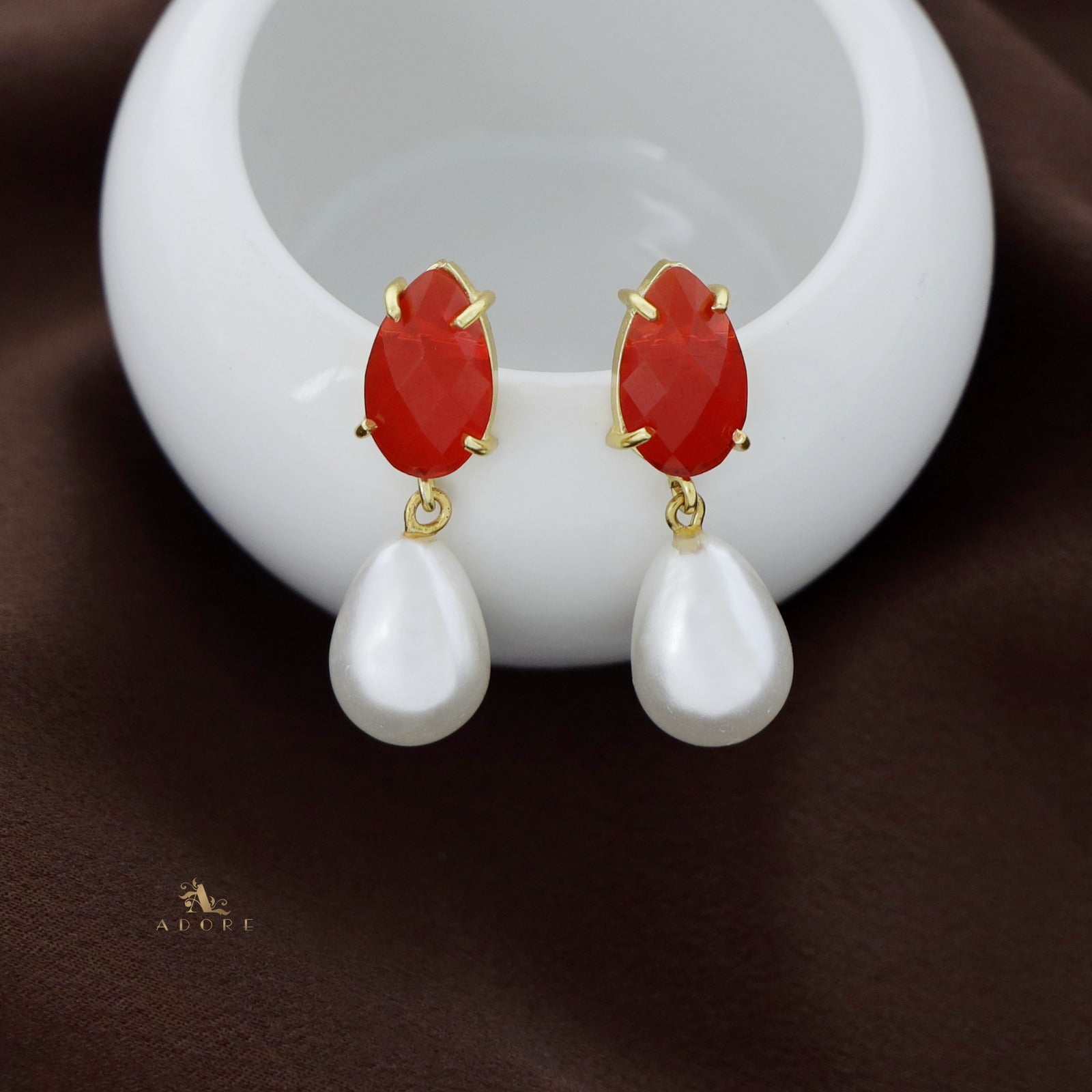 Charming Red Coral Stud Earrings For Women Ornament With Bowtie Gem Real  925 Rose Gold Plated Color Natural Coral Eyecatching - Stud Earrings -  AliExpress