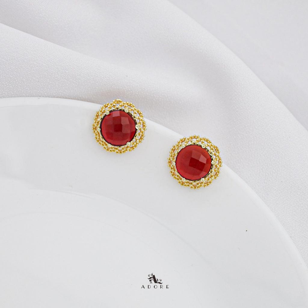 Glossy Round 6 Claw Bhami Earring