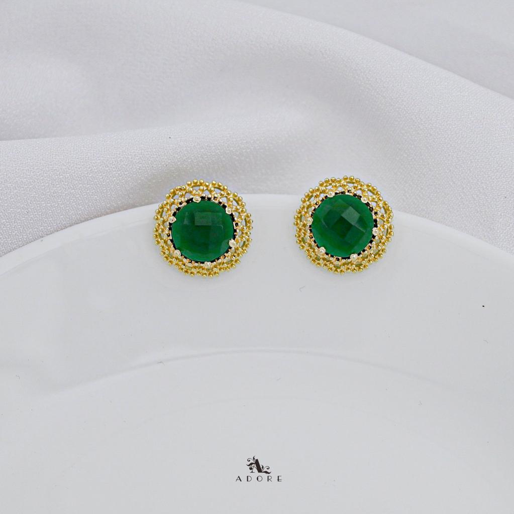 Glossy Round 6 Claw Bhami Earring