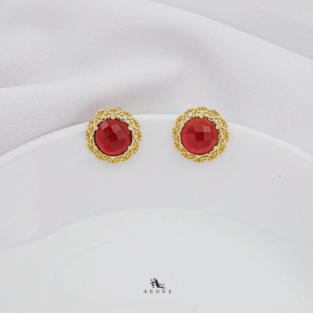 Glossy Round 6 Claw Bhami Earring