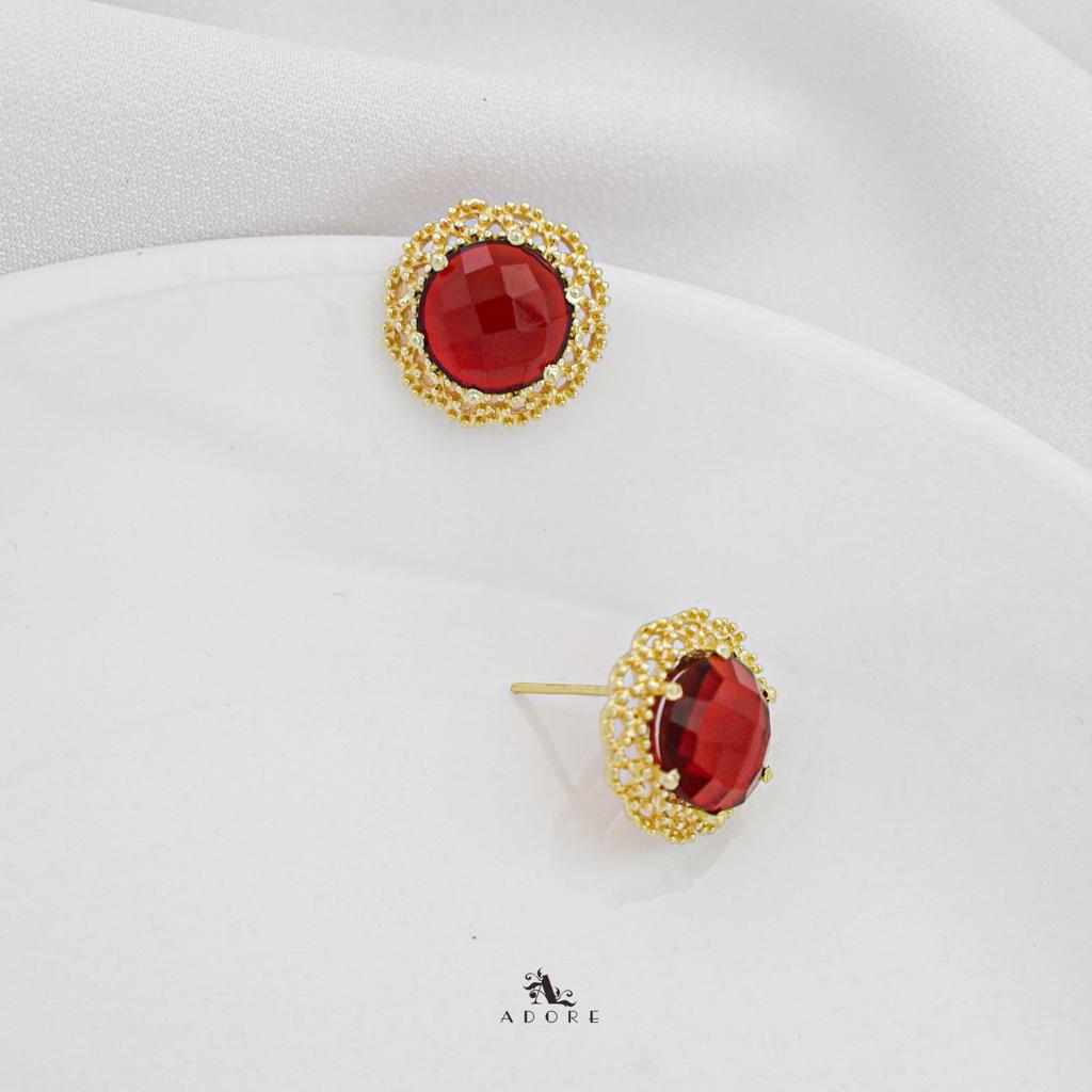 Glossy Round 6 Claw Bhami Earring