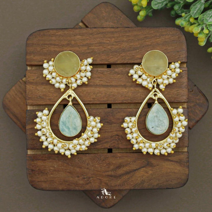 Adore - Raw Stone Angelic Earrings (Colour Options)