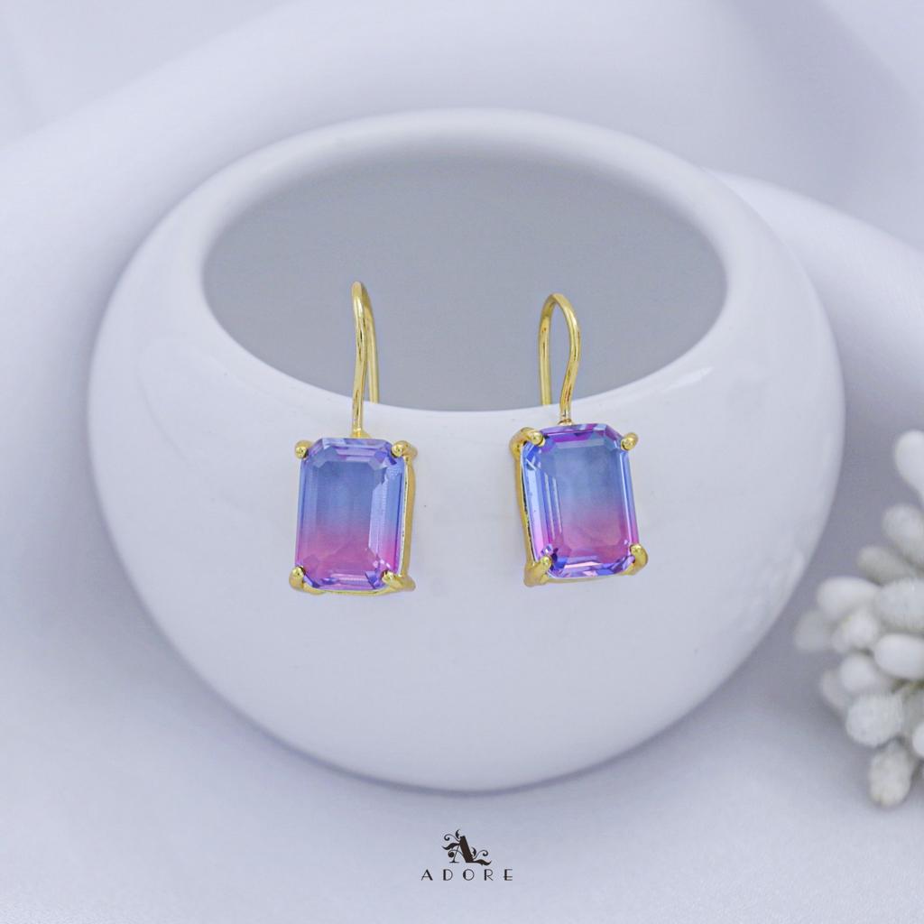 Rectangle Ametrine Glossy Drop