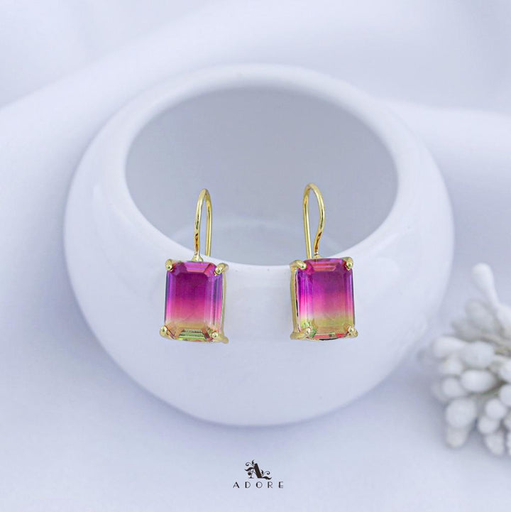 Rectangle Ametrine Glossy Drop