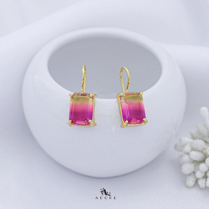 Rectangle Ametrine Glossy Drop