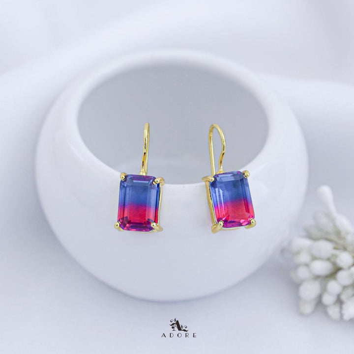 Rectangle Ametrine Glossy Drop