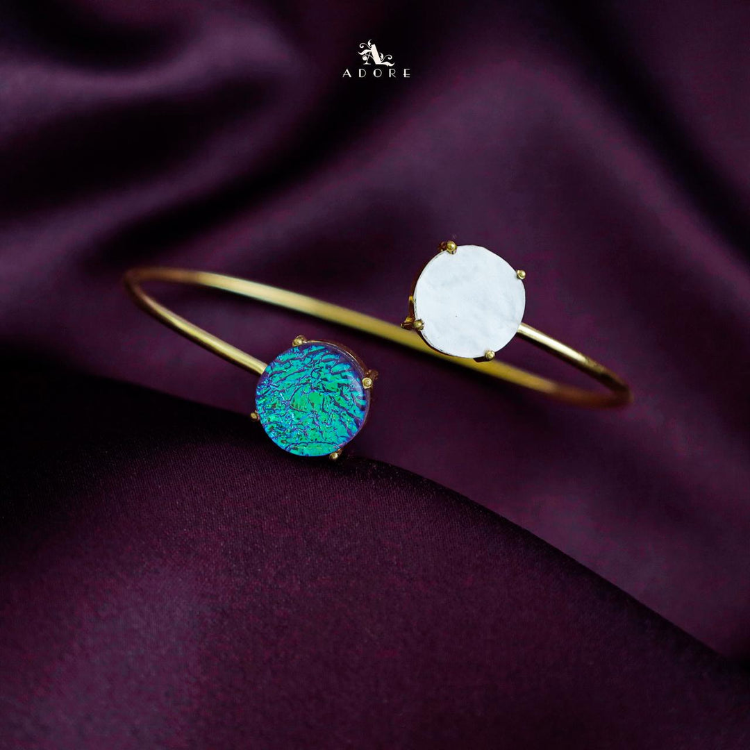 Hera Dual Glittery Stone Bangle