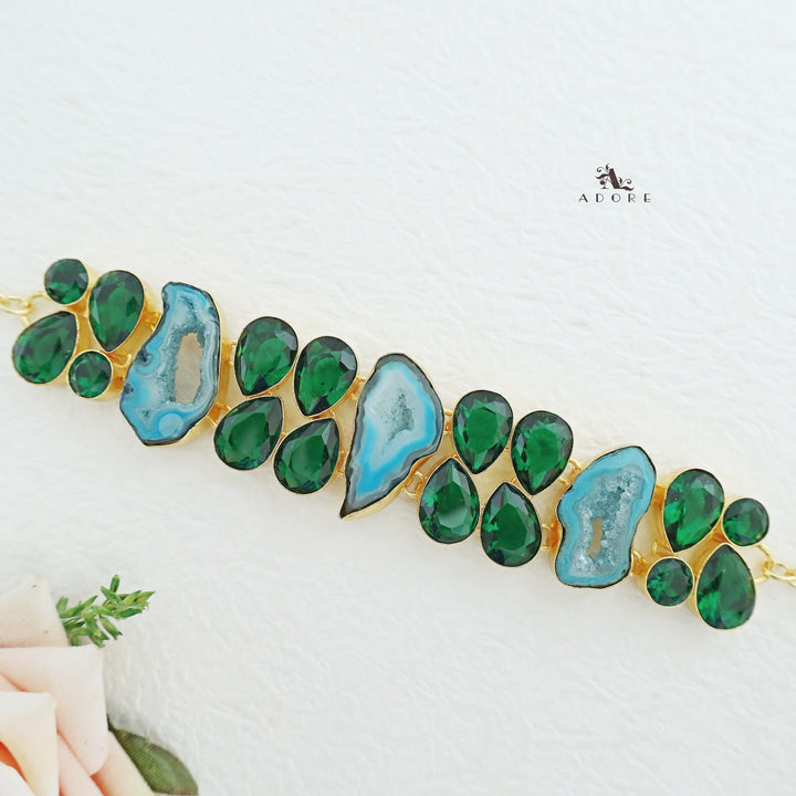 Ryana Agate Stone + Glossy Choker