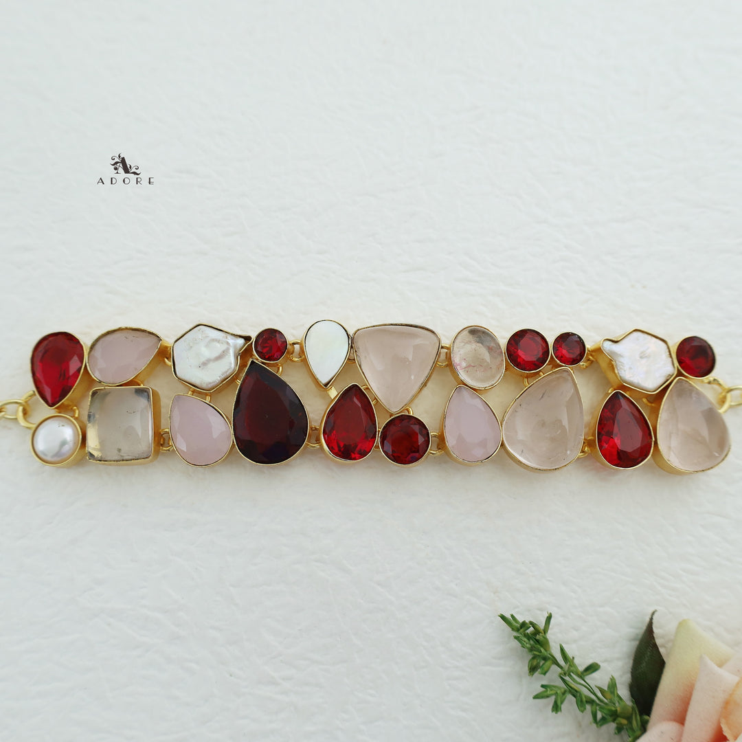 Liril Glossy + Baroque + MOP Stone Choker