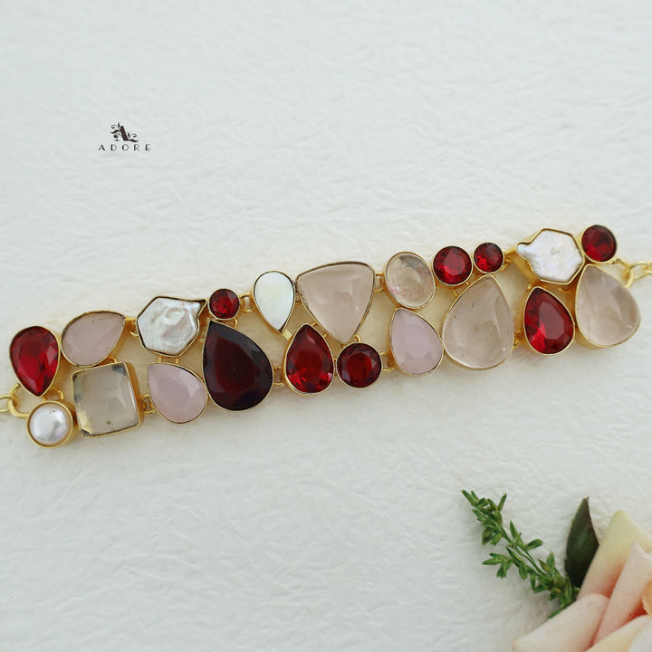 Liril Glossy + Baroque + MOP Stone Choker