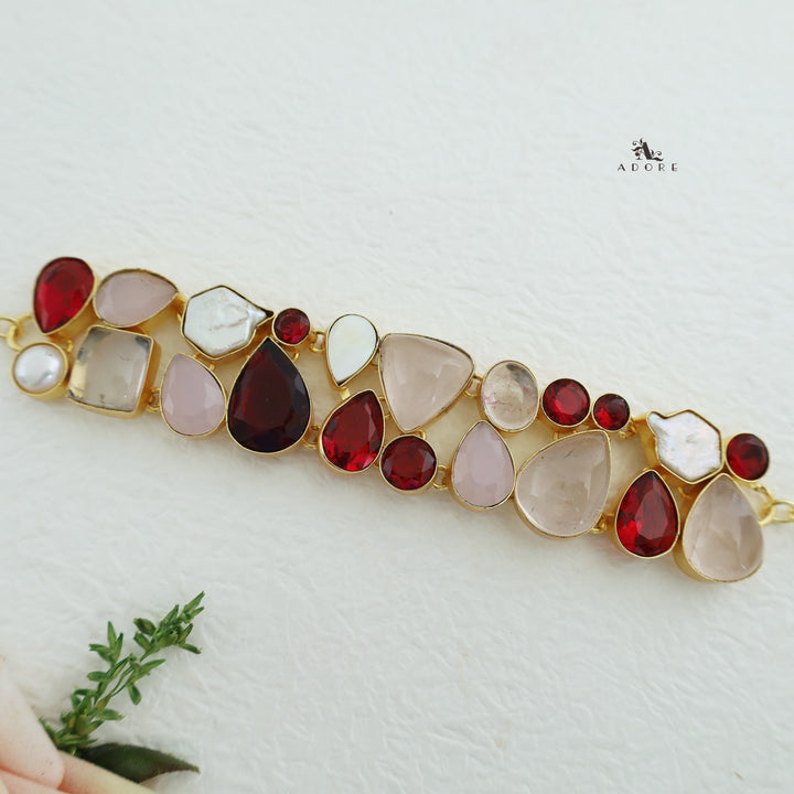 Liril Glossy + Baroque + MOP Stone Choker