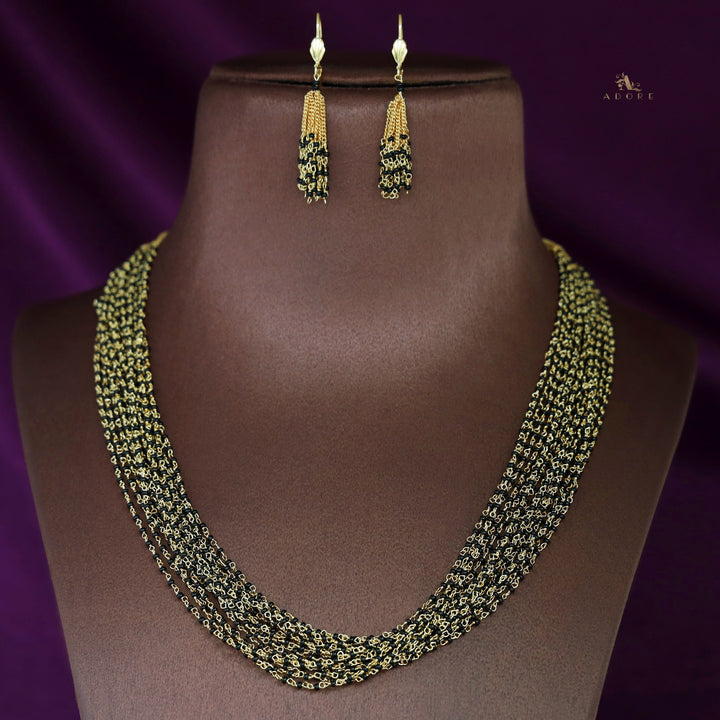 Tenille 15 Layer Neckpiece With Earring