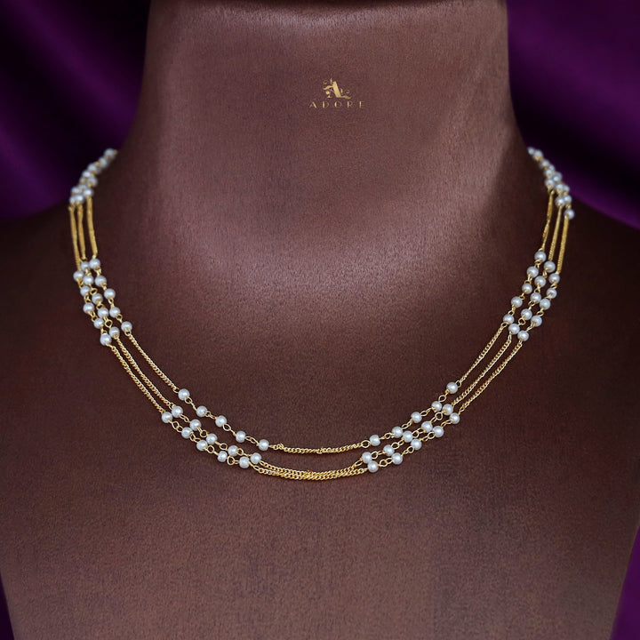 Tenille 3 Layer Pearl Neckpiece