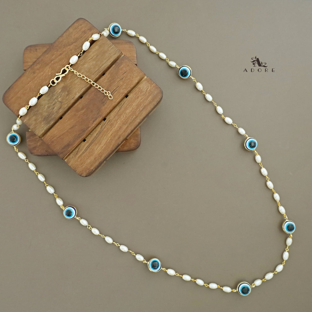 Aathmiga Evil Eye Long Neckpiece