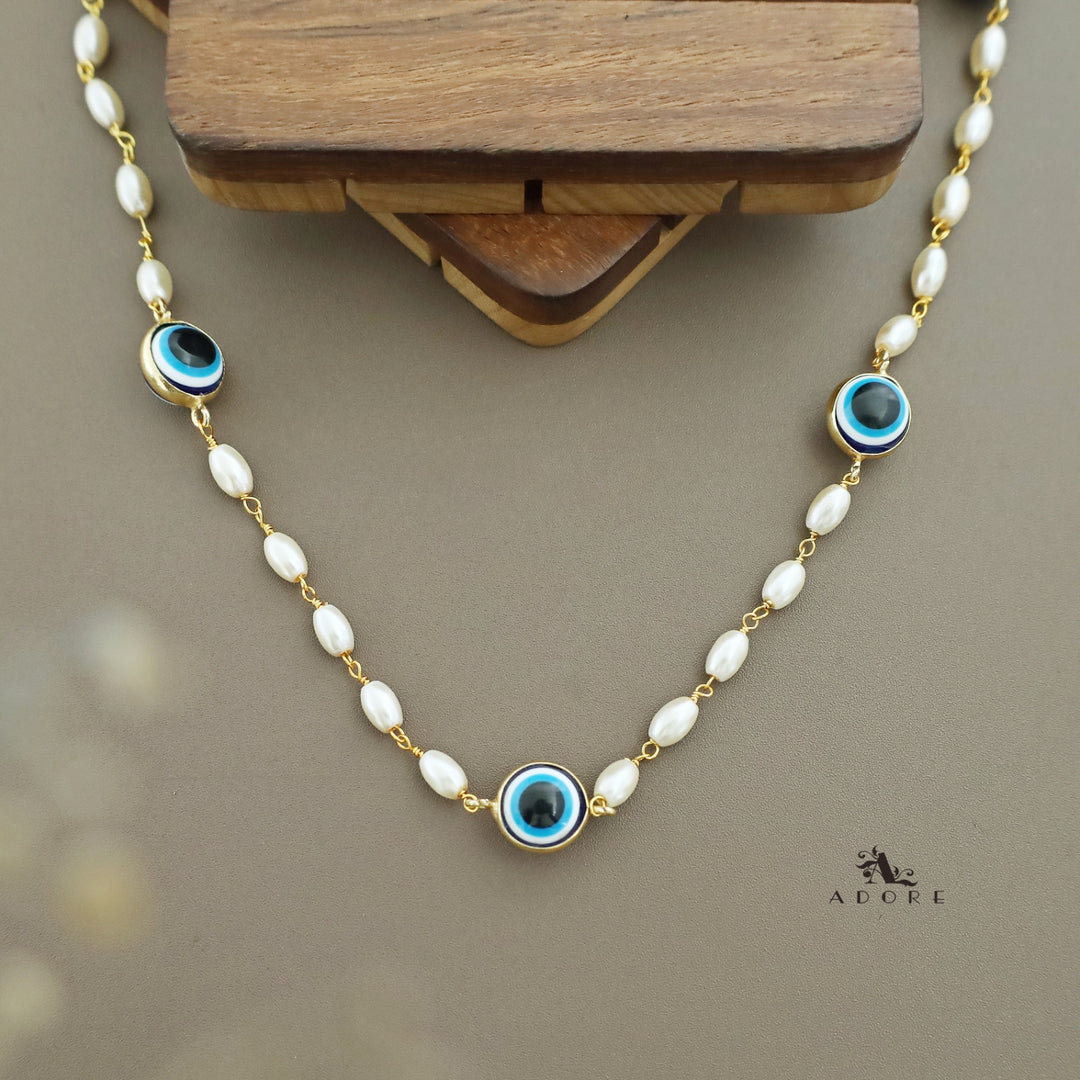 Aathmiga Evil Eye Long Neckpiece