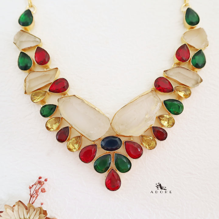 Abella Raw Stone + Glossy Neckpiece