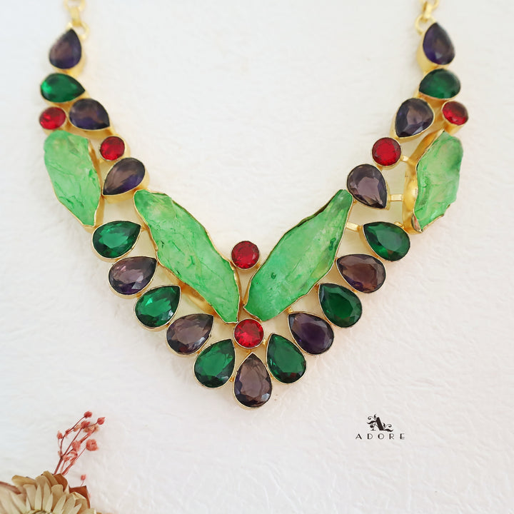 Aaliya Glossy Stone Neckpiece