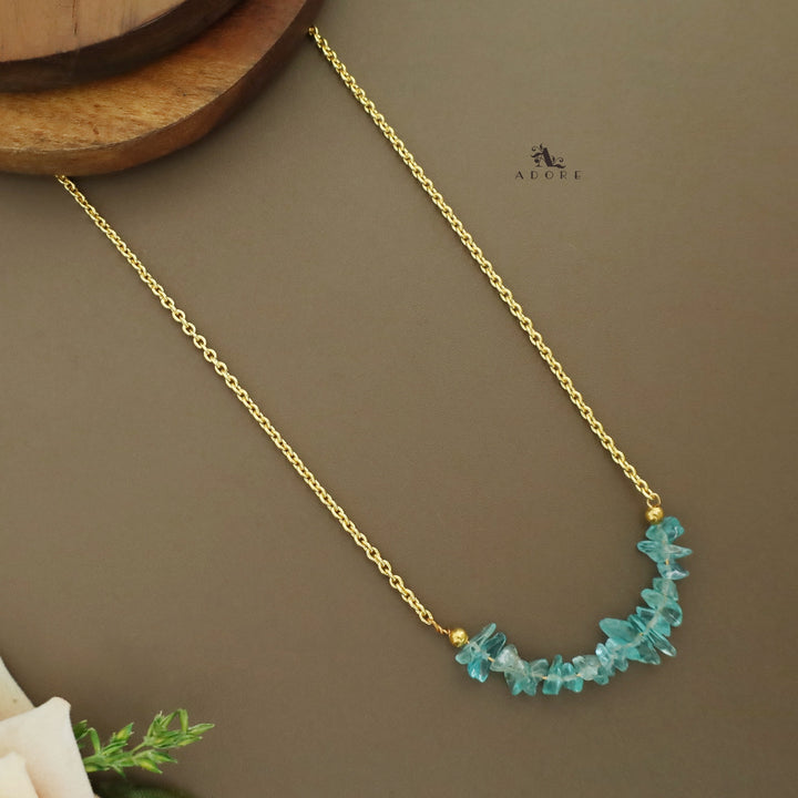 Aiza Golden Raw Stone Neckpiece