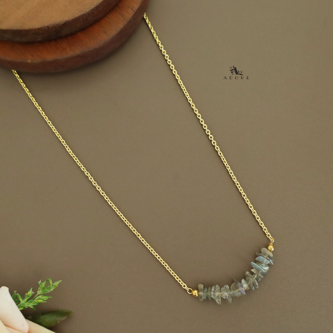 Aiza Golden Raw Stone Neckpiece