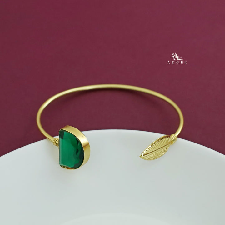 Ezra Golden Leaf Bangle