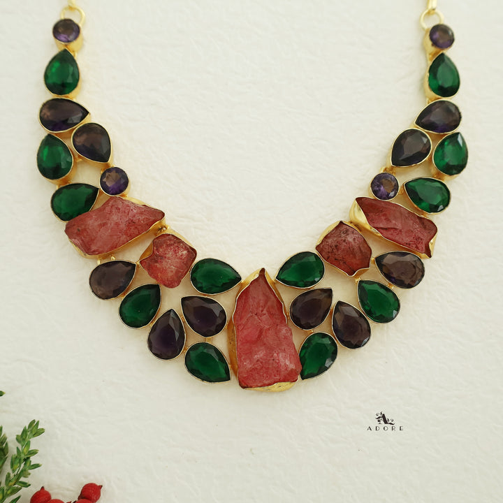 Babette Raw Stone + Glossy Neckpiece