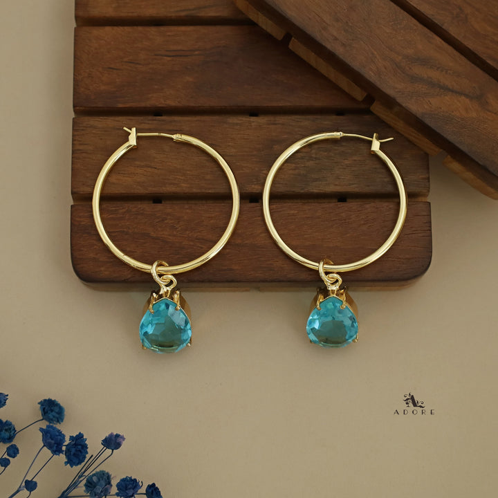 Vittoria Glossy Hoop Drop Earring