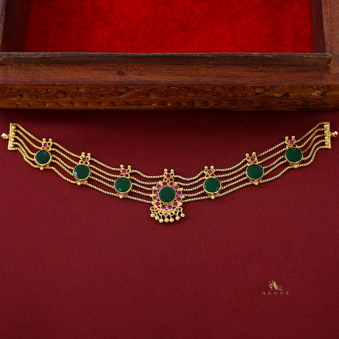 Samudra Multilayer Parampara  Choker With Earring