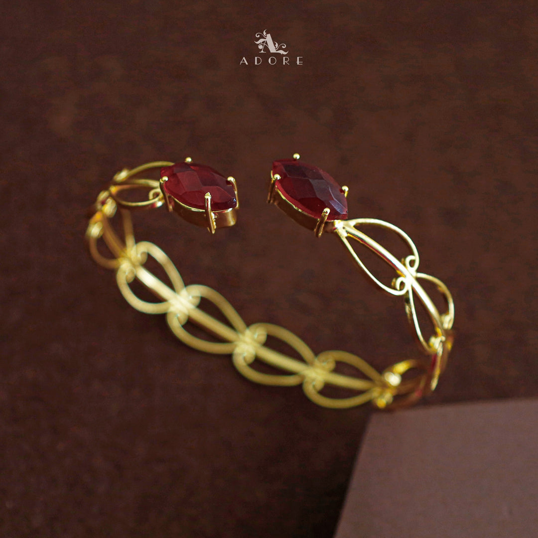 Thanu Glossy Dual Ellipse Bangle