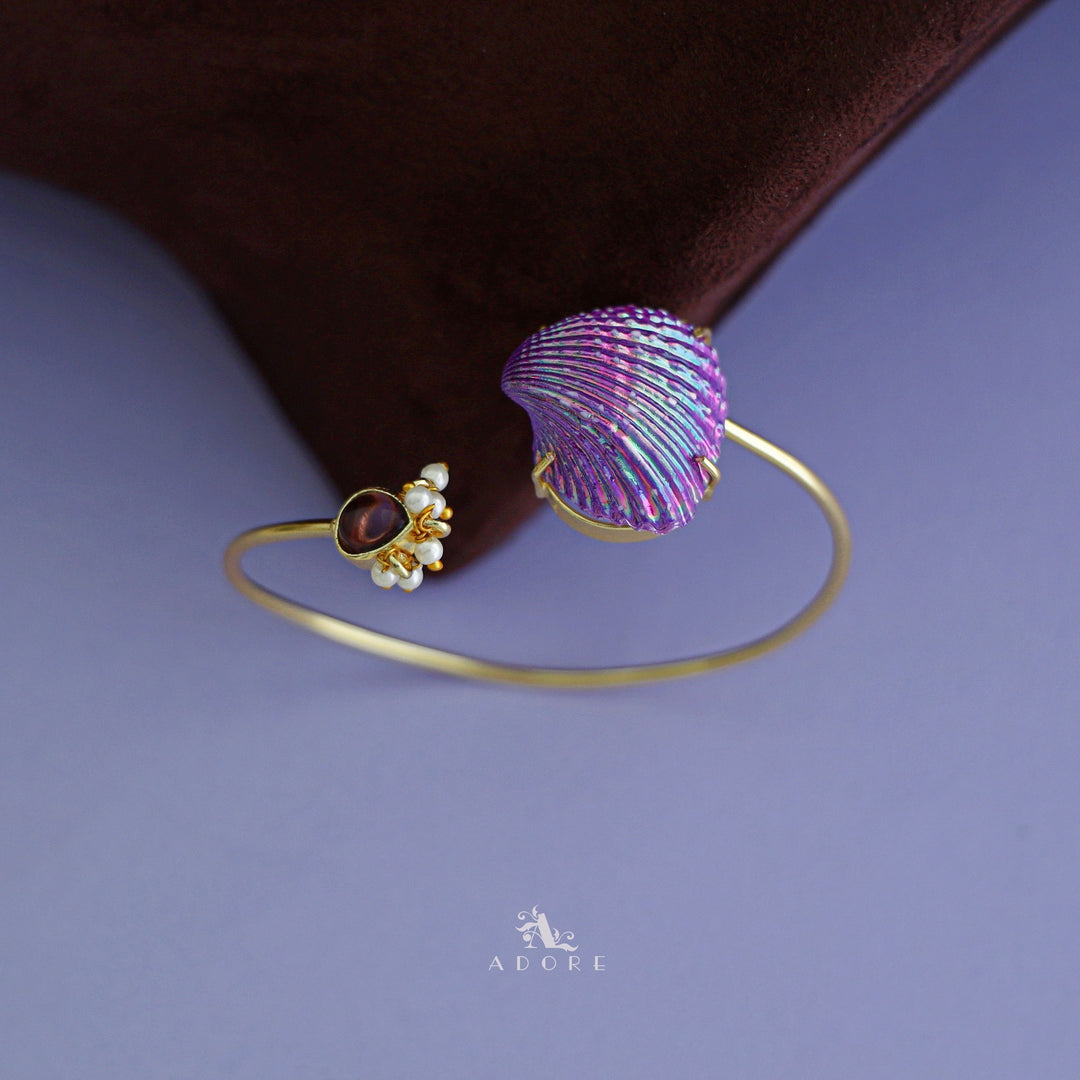 Golden Pearl Coloury Shell Bangle