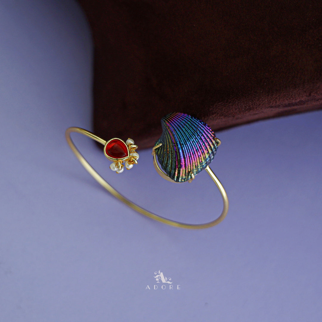 Golden Pearl Coloury Shell Bangle