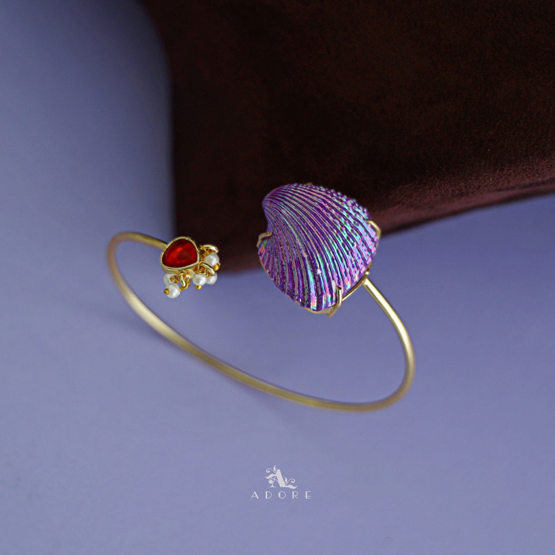 Golden Pearl Coloury Shell Bangle