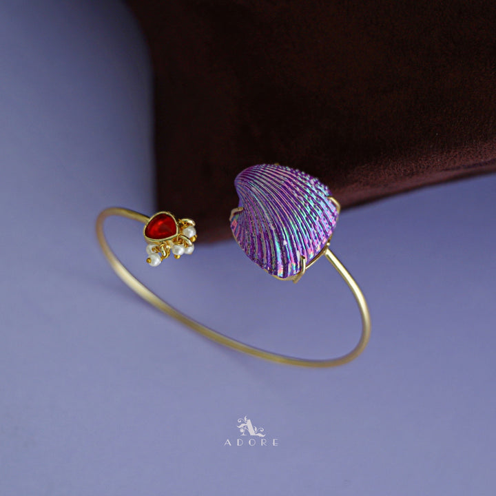 Golden Pearl Coloury Shell Bangle