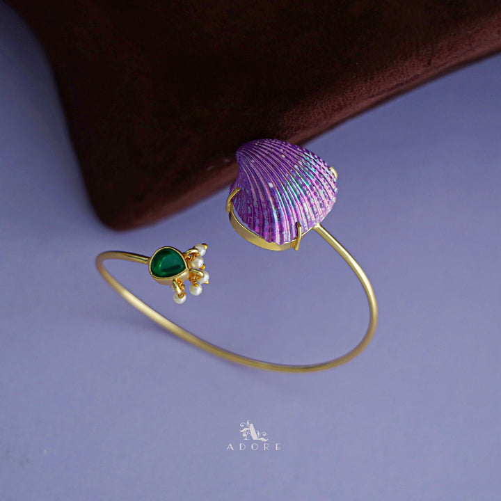 Golden Pearl Coloury Shell Bangle