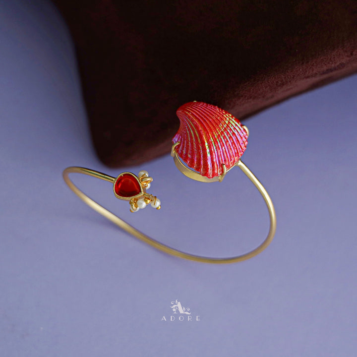 Golden Pearl Coloury Shell Bangle