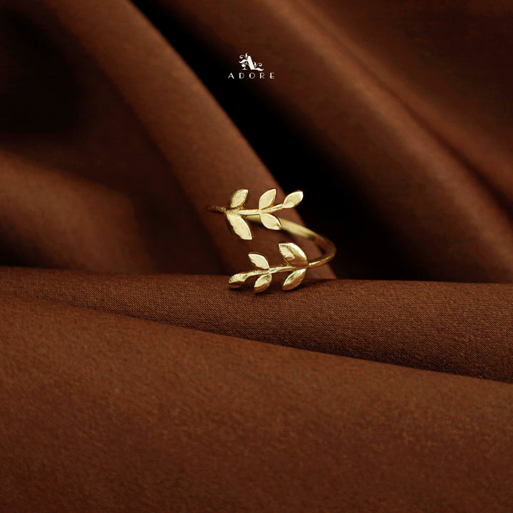 Noura Golden Plant Ring