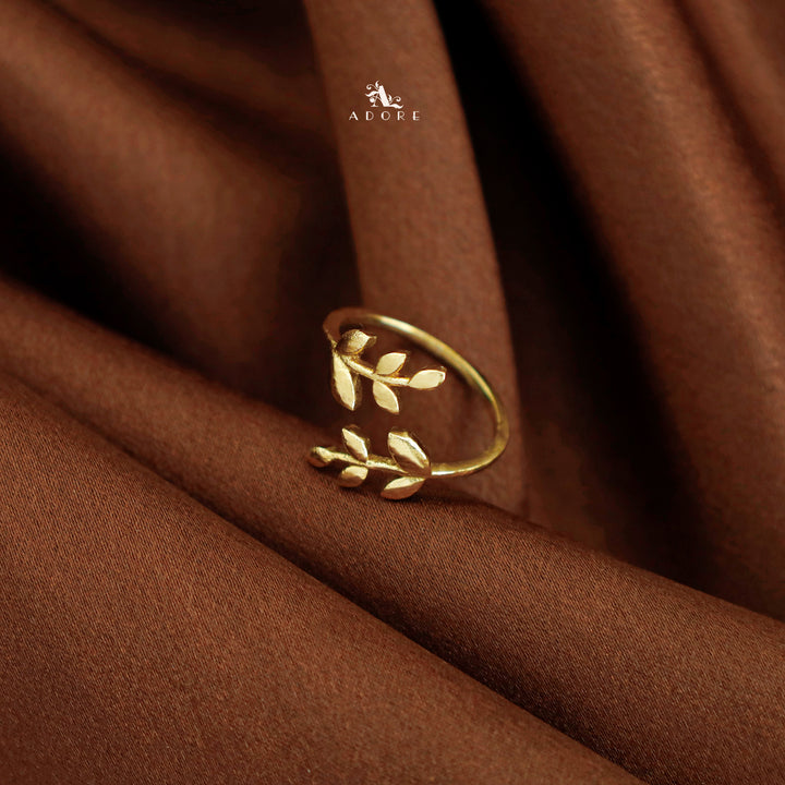 Noura Golden Plant Ring